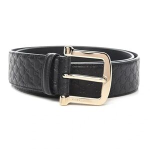 Gucci signature leather belt in black